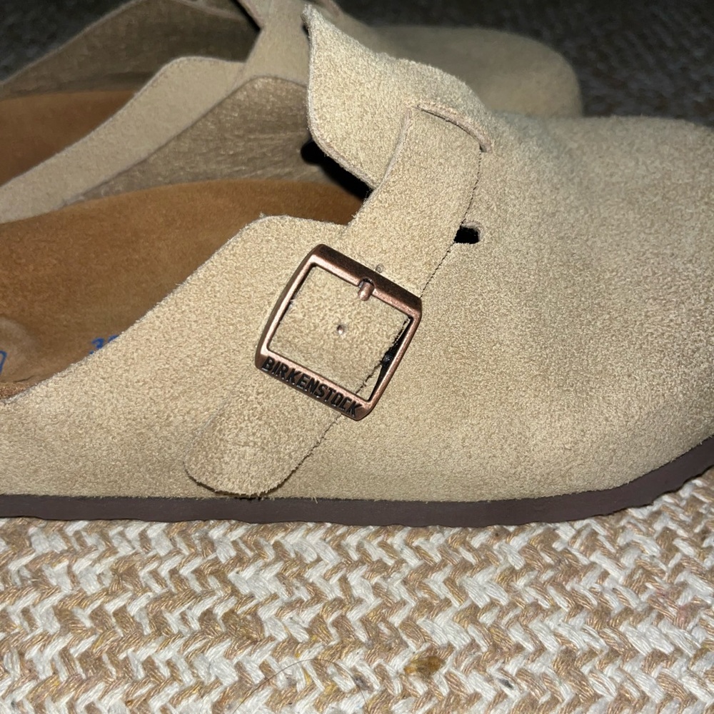 Birkenstock Cream Mules Boston size 39 - Picture 7 of 7
